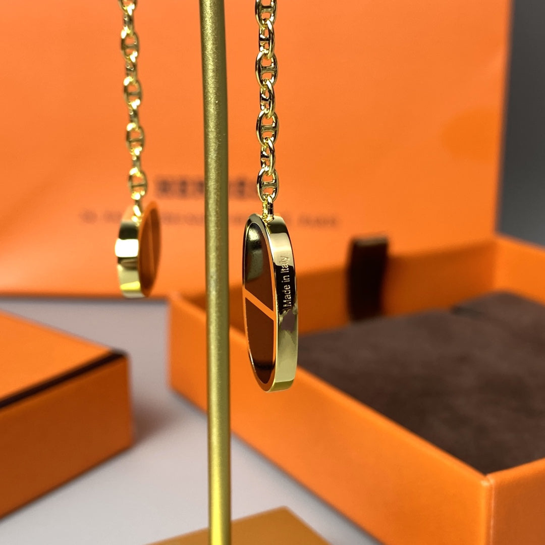 ¡®Glow Jewelry¡¯CHAINE VERSO BLACK CERAMIC EARRINGS