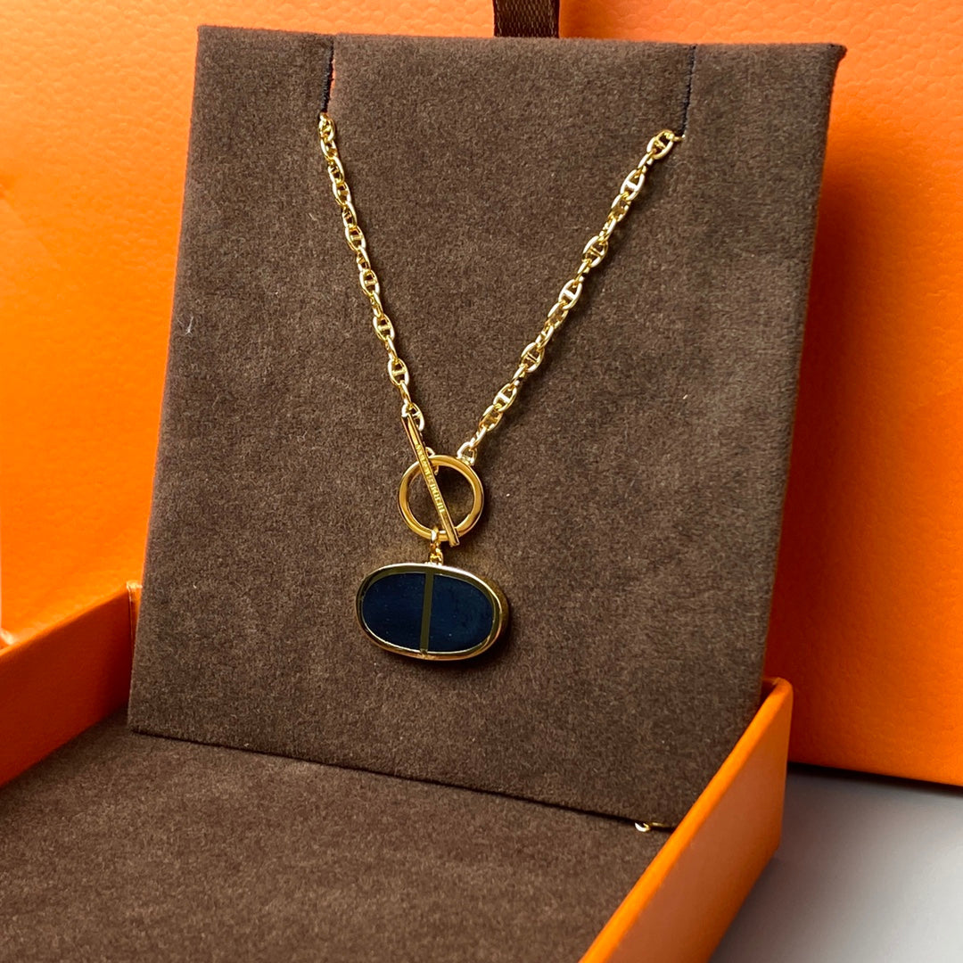 ¡®Glow Jewelry¡¯CHAINE VERSO BLACK CERAMIC NECKLACE