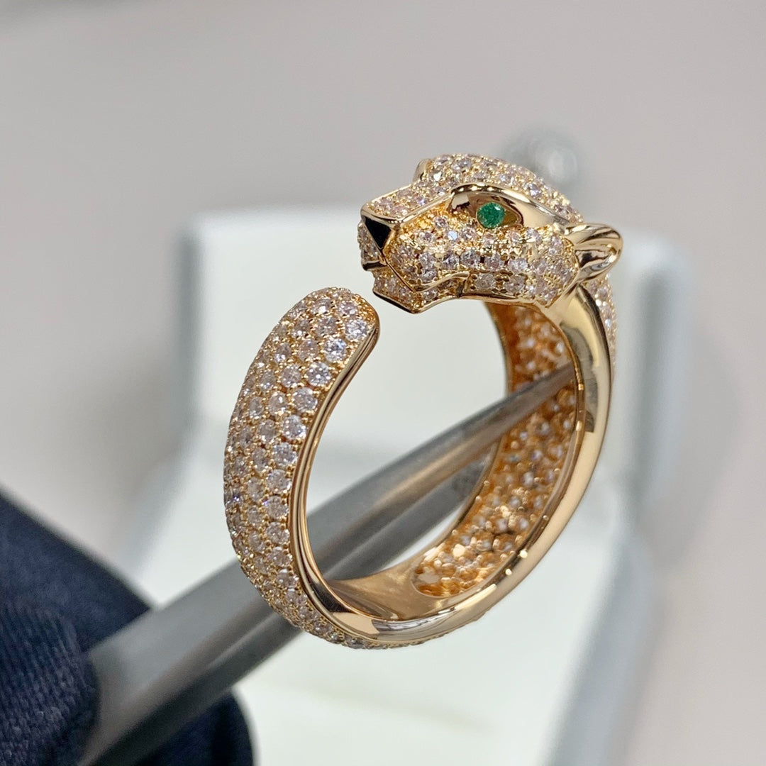 [Glow Jewelry]PANTHERE PINK GOLD DIAMOND RING