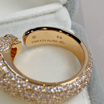 ¡®Glow Jewelry¡¯PANTHERE PINK GOLD DIAMOND RING