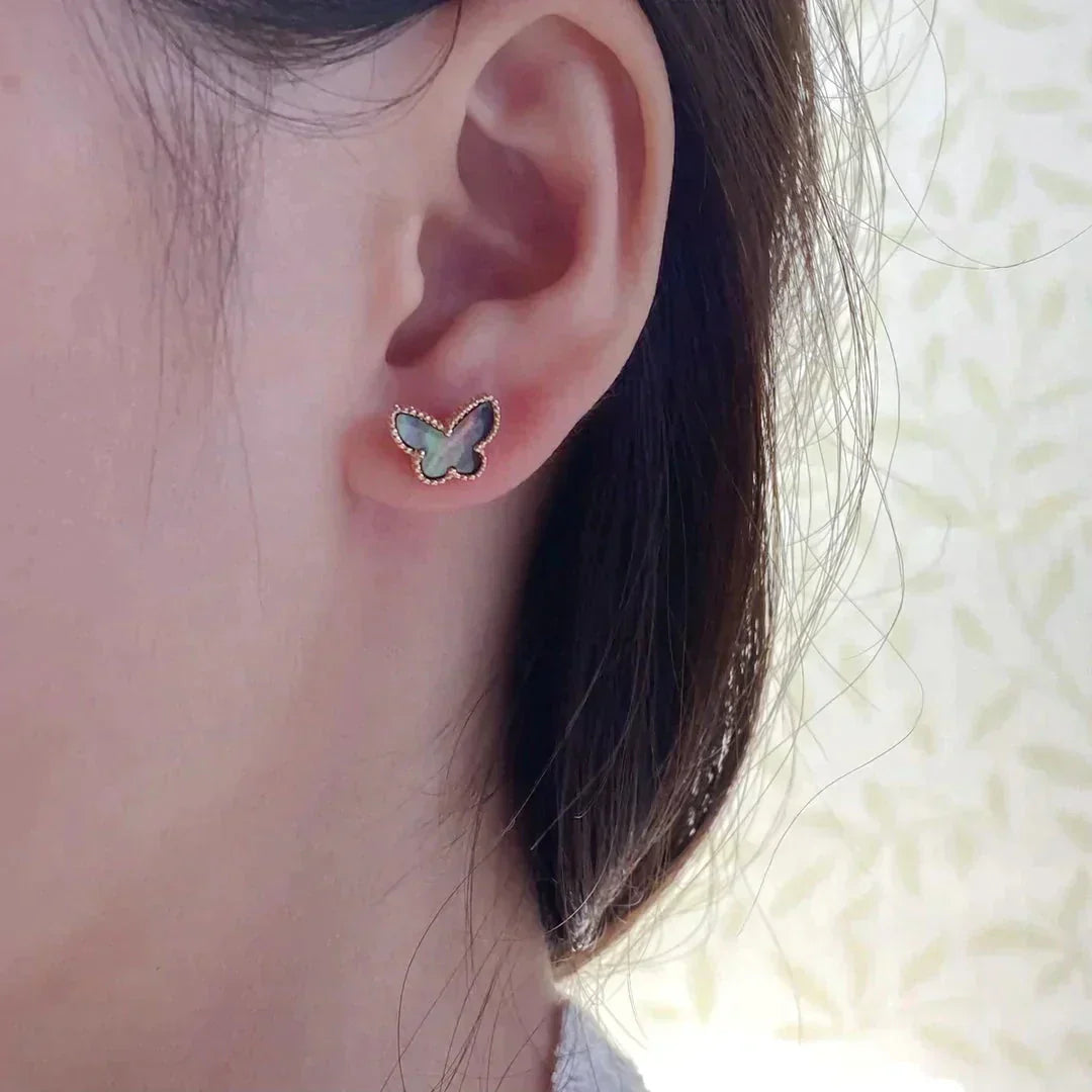 [Glow Jewelry]BUTTERFLY DARK MOP  EARRINGS