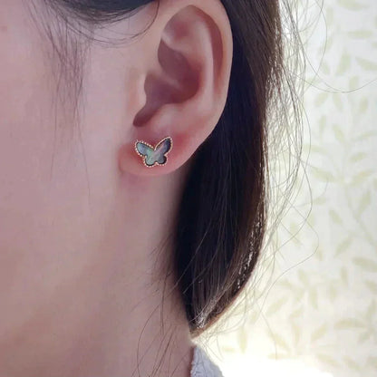 [Glow Jewelry]BUTTERFLY DARK MOP  EARRINGS