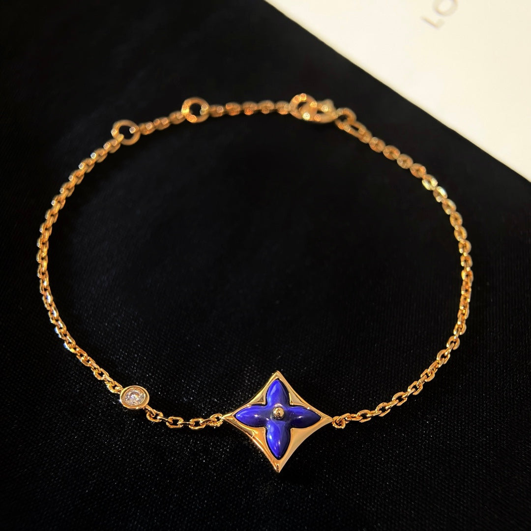 [Glow Jewelry]COLOR STAR PINK GOLD DIAMOND BRACELET