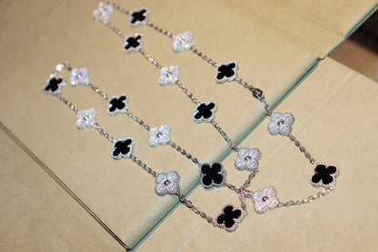 ¡®Glow Jewelry¡¯CLOVER 20 MOTIFS ONYX DIAMOND SILVER