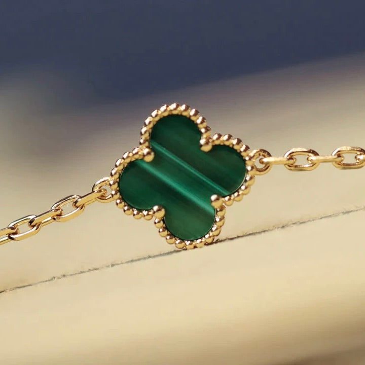 ¡®Glow Jewelry¡¯CLOVER 20 MOTIFS MALACHITE GOLD
