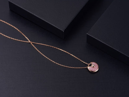 ¡®Glow Jewelry¡¯AMULETTE ROSE GOLD PINK MOP NECKLACE