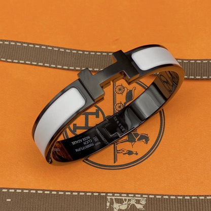 ¡®Glow Jewelry¡¯H BRACELET 12MM BLACK WHITE CERAMIC