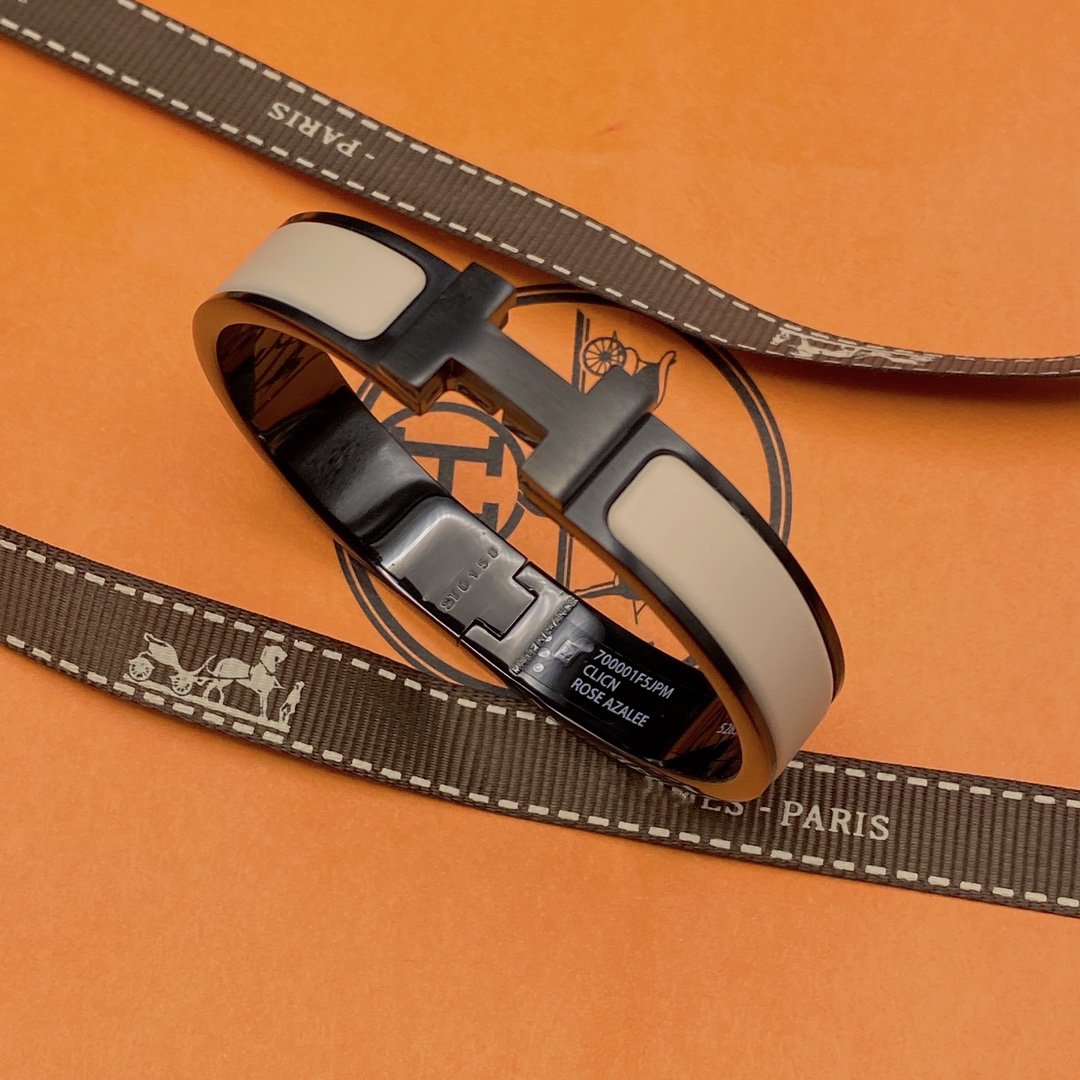 ¡®Glow Jewelry¡¯H BRACELET 12MM BLACK BEIGE CERAMIC