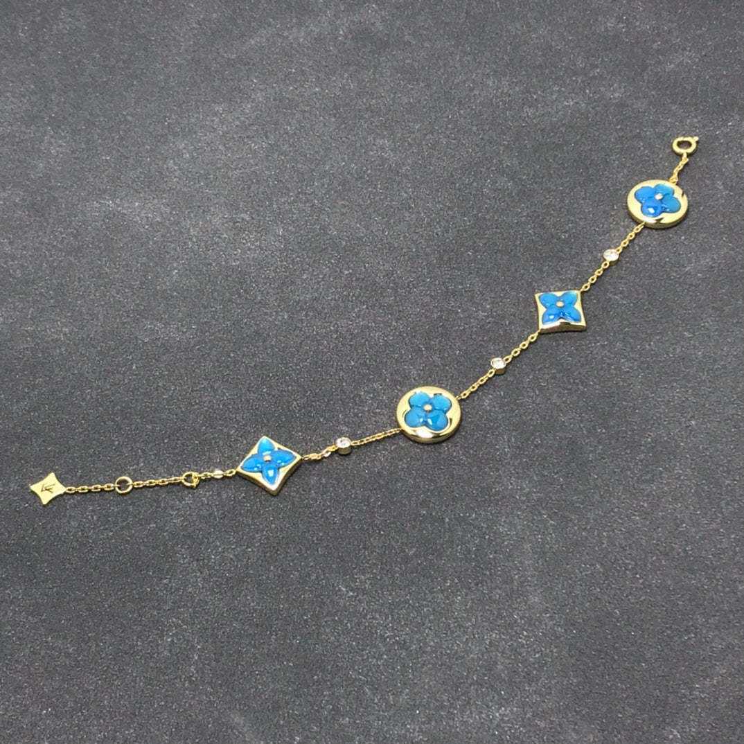 [Glow Jewelry]STAR AND SUN TURQUOISE 4 MOTIFS 3 DIAMONDS