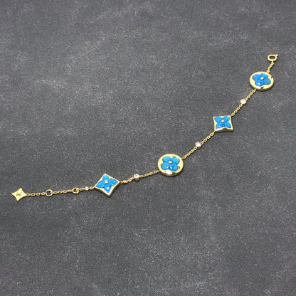[Glow Jewelry]STAR AND SUN TURQUOISE 4 MOTIFS 3 DIAMONDS