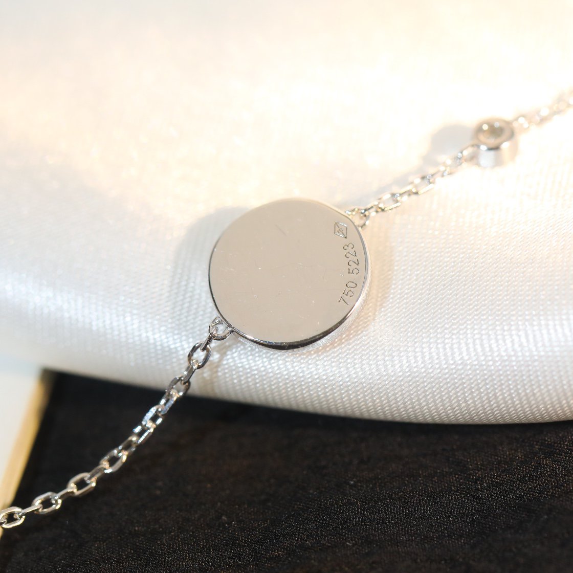 [Glow Jewelry]SUN MOTIF PINK MOP SILVER BRACELET