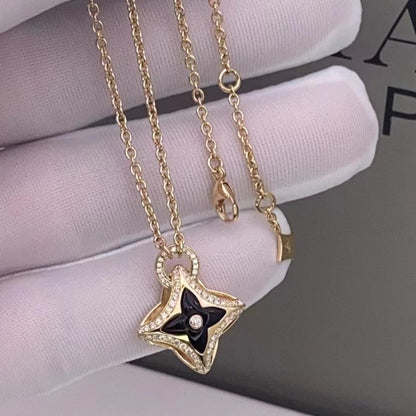 ¡®Glow Jewelry¡¯STAR PEDANT PINK GOLD DIAMOND NECKLACE