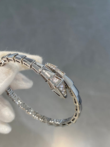 [Glow Jewelry]SERPENTI BRACELET DIAMONDS SILVER
