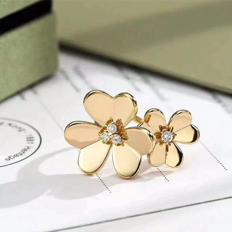 [Glow Jewelry]CLOVER COMOS GOLD DIAMOND RING