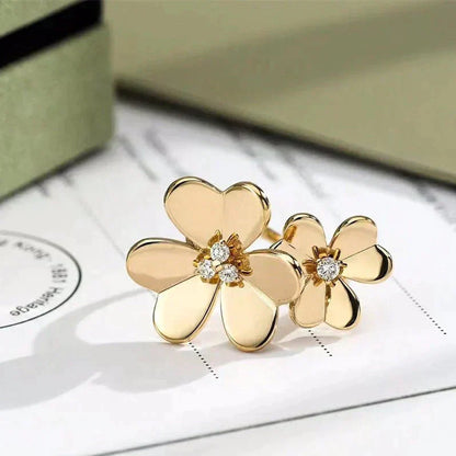 [Glow Jewelry]CLOVER COMOS GOLD DIAMOND RING