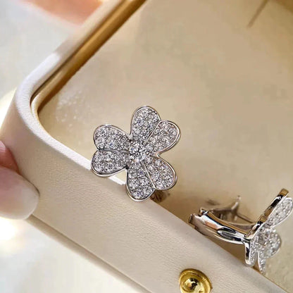 [Glow Jewelry]CLOVER COMOS DIAMOND EARRINGS SILVER