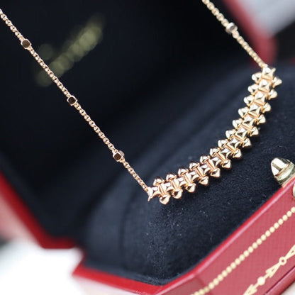 [Glow Jewelry]CLASH PINK GOLD NECKLACE