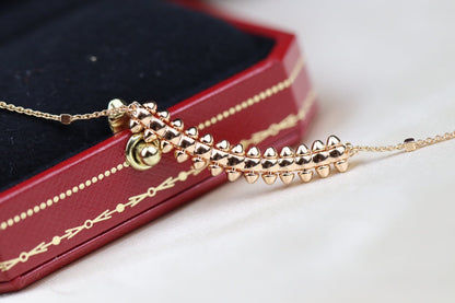 [Glow Jewelry]CLASH PINK GOLD NECKLACE