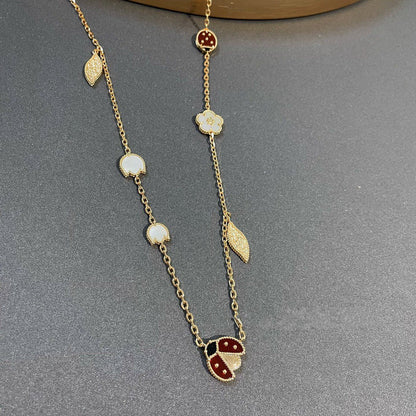 ¡®Glow Jewelry¡¯LUCKY SPRING 15 MOTIFS GOLD NECKLACE