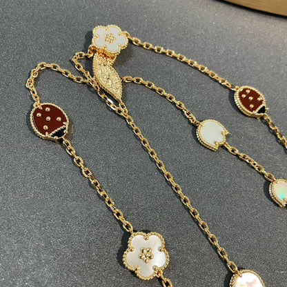 ¡®Glow Jewelry¡¯LUCKY SPRING 15 MOTIFS GOLD NECKLACE