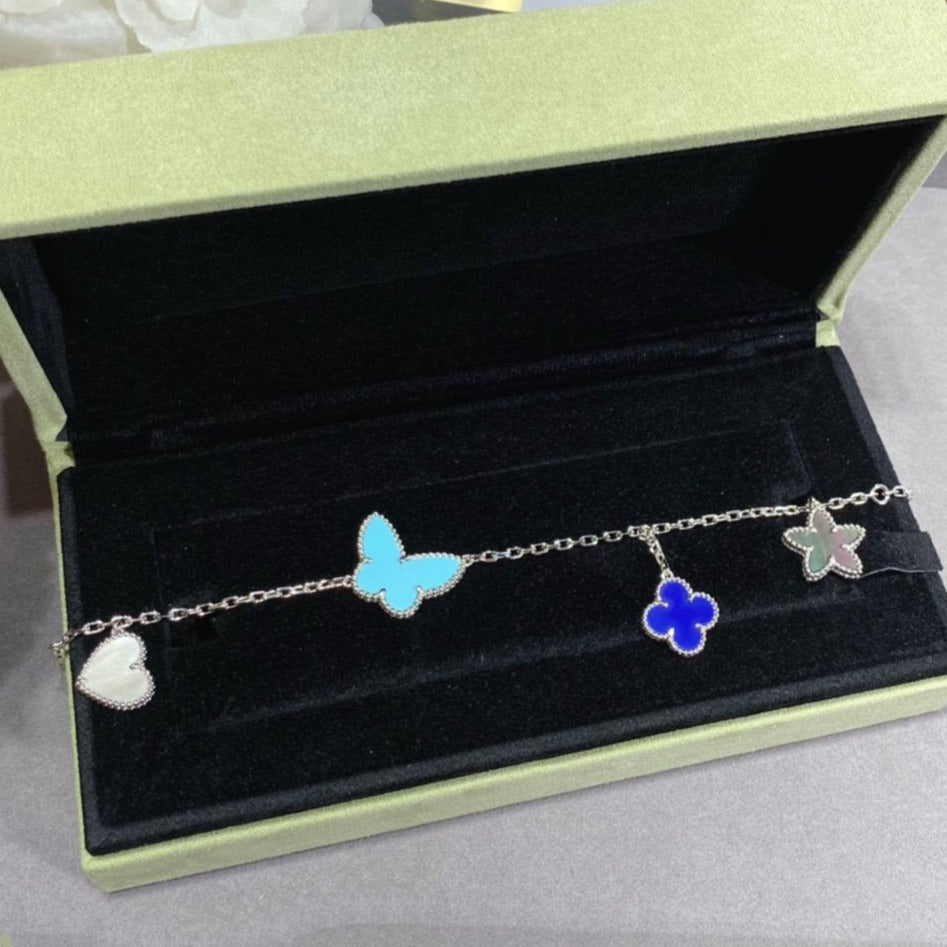 ¡®Glow Jewelry¡¯LUCKY SPRING SILVER BRACELET 4 MOTIF