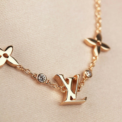 ¡®Glow Jewelry¡¯STAR AND SUN 7 MOTIFS GOLD BRACELET