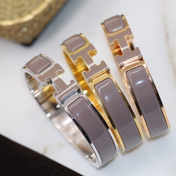 ¡®Glow Jewelry¡¯H BRACELET 12MM BROWN