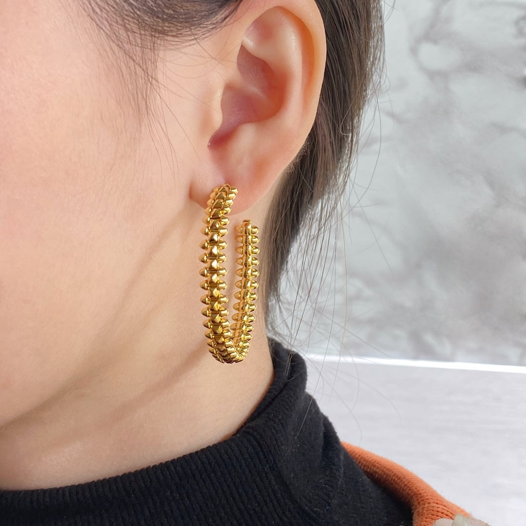 ¡®Glow Jewelry¡¯CLASH LARGE HOOP EARRINGS