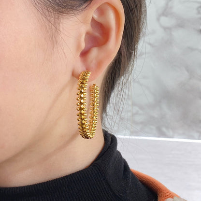 ¡®Glow Jewelry¡¯CLASH LARGE HOOP EARRINGS