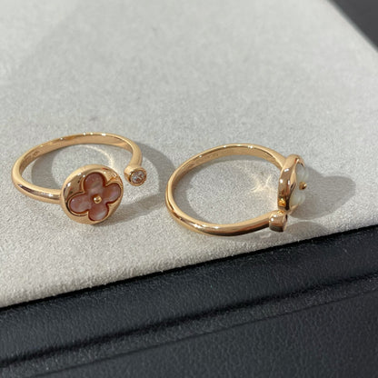[Glow Jewelry]SUN 1 DIAMOND PINK MOP RING