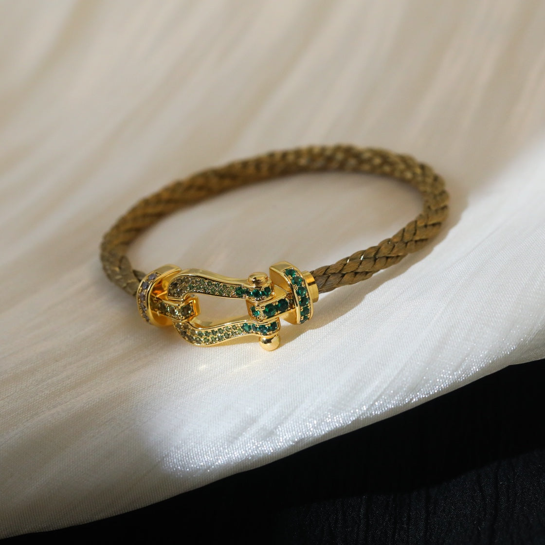 ¡®Glow Jewelry¡¯FORCE 10 GOLD GREEN DIAMOND PAVED