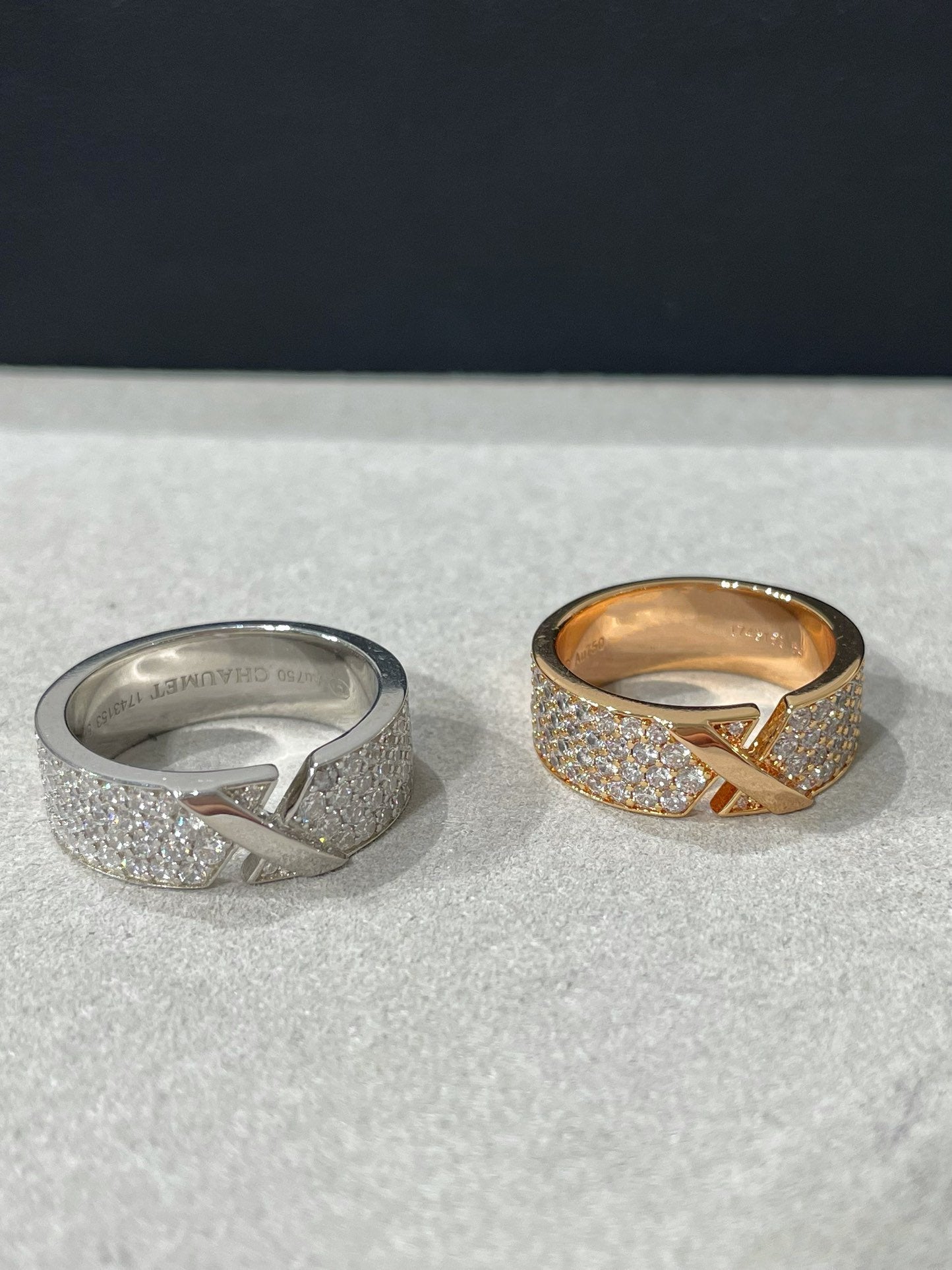 [Glow Jewelry]LIENS EVIDENCE  DIAMOND PAVED RING