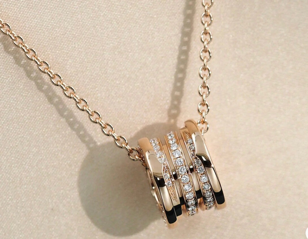[Glow Jewelry]ZERO 1 PINK GOLD DIAMOND NECKLACE