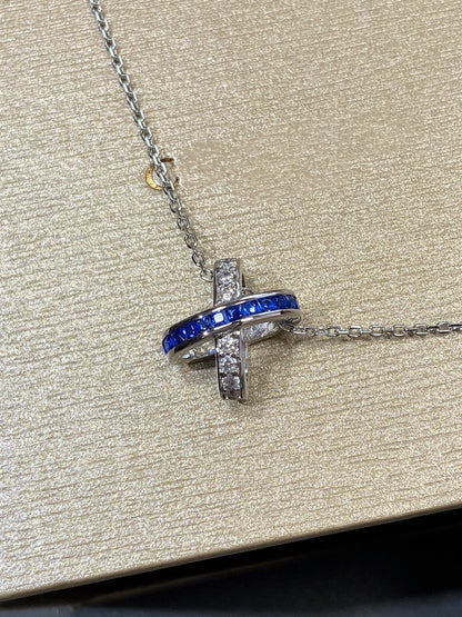 [Glow Jewelry]LIENS DIAMOND SILVER NECKLACE
