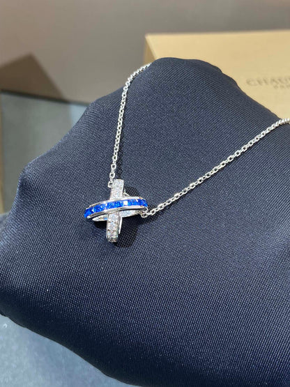 ¡®Glow Jewelry¡¯LIENS DIAMOND SILVER NECKLACE
