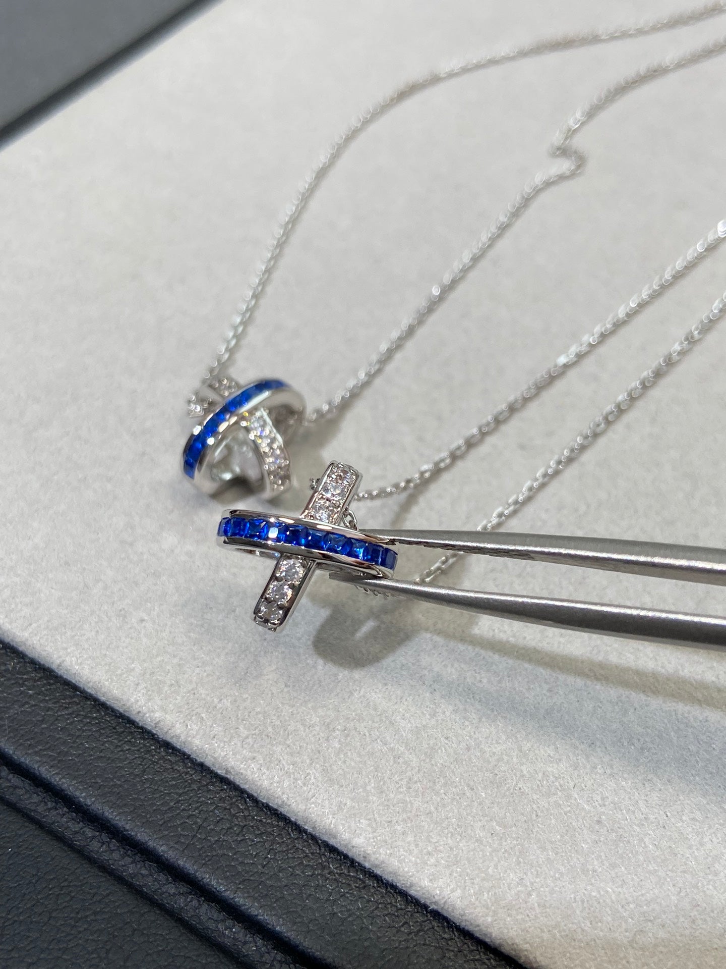 [Glow Jewelry]LIENS DIAMOND SILVER NECKLACE