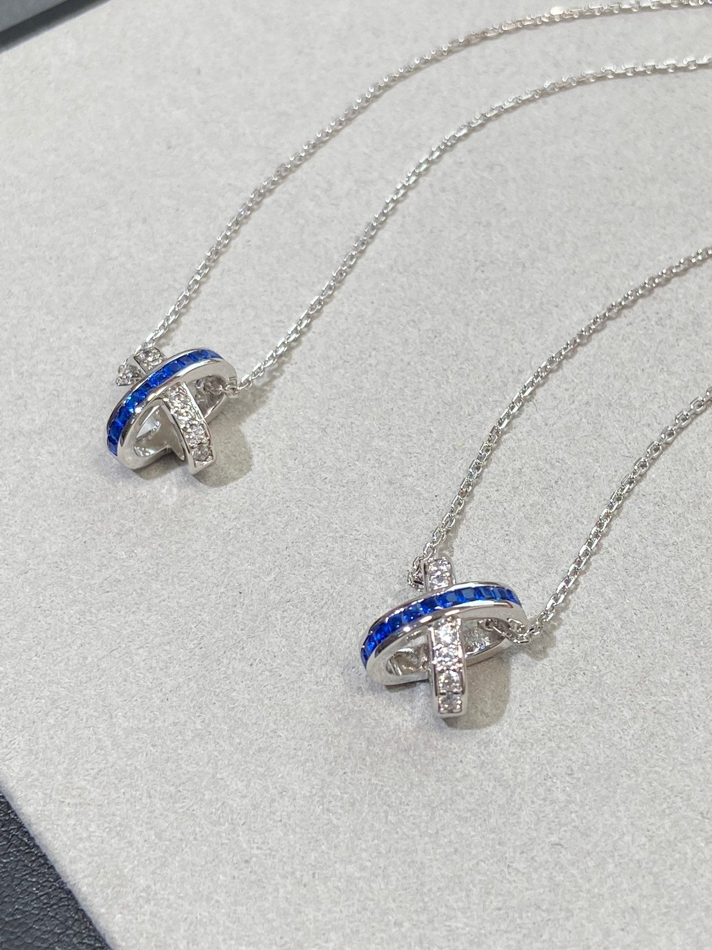 [Glow Jewelry]LIENS DIAMOND SILVER NECKLACE