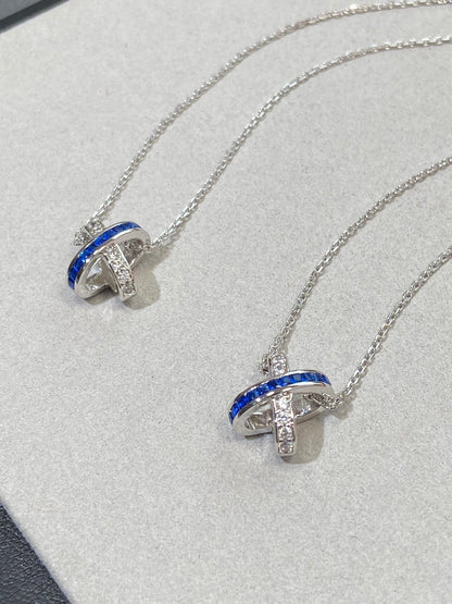 ¡®Glow Jewelry¡¯LIENS DIAMOND SILVER NECKLACE