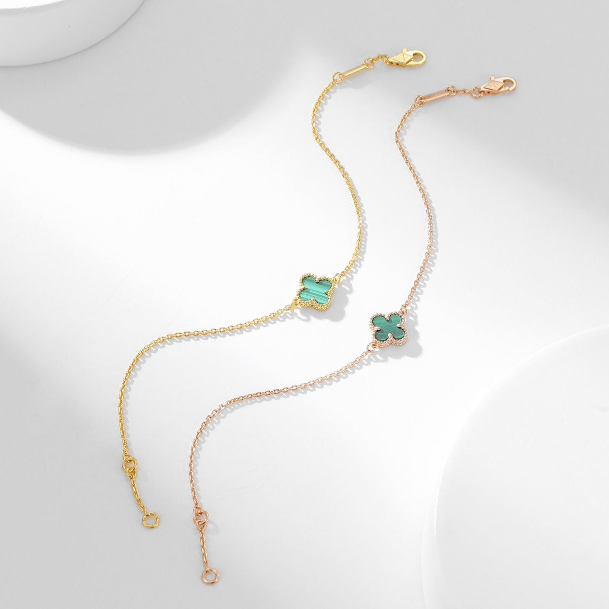 ¡®Glow Jewelry¡¯CLOVER BRACELET MALACHITE 1 MOTIF