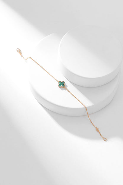 ¡®Glow Jewelry¡¯CLOVER BRACELET MALACHITE 1 MOTIF