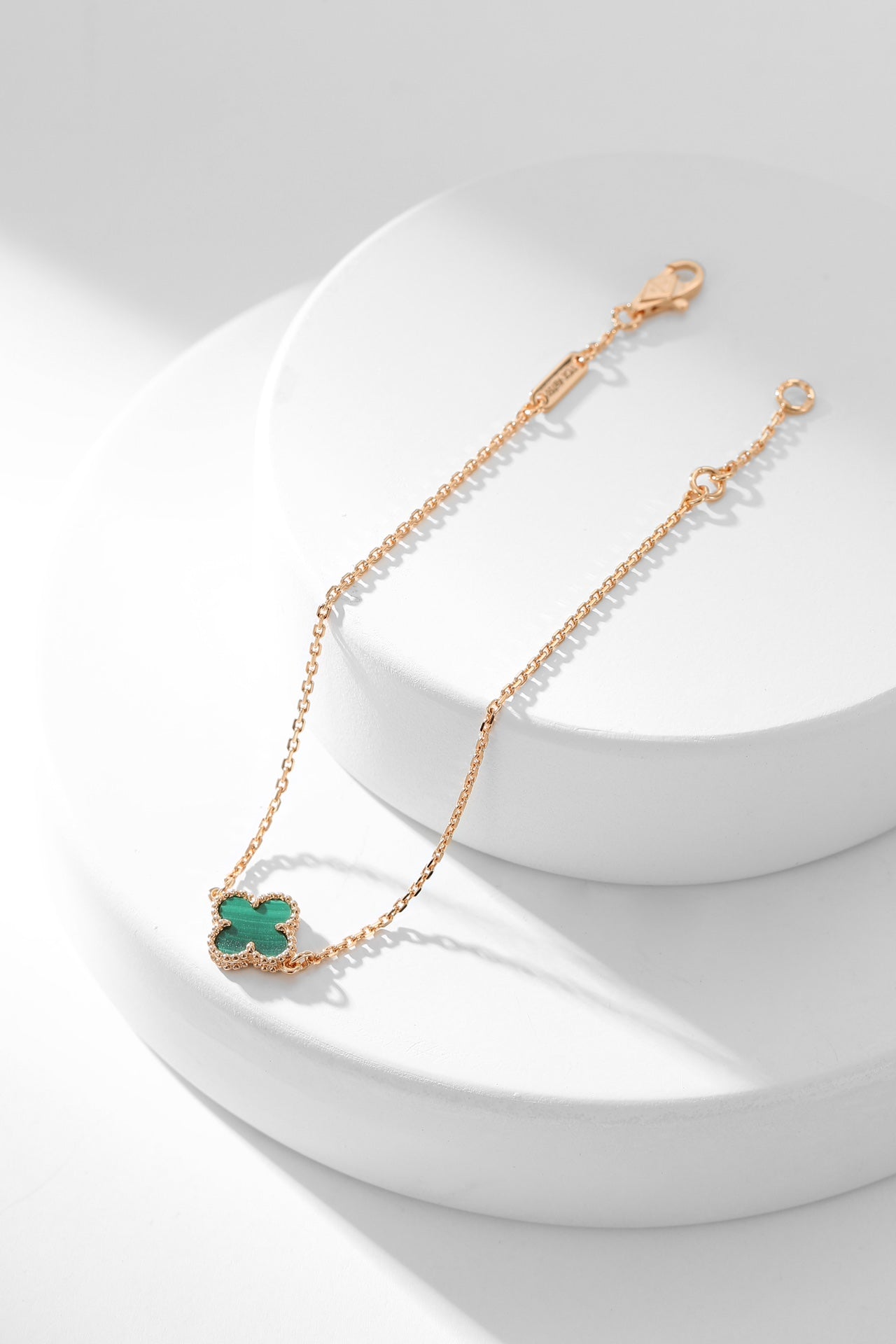 ¡®Glow Jewelry¡¯CLOVER BRACELET MALACHITE 1 MOTIF