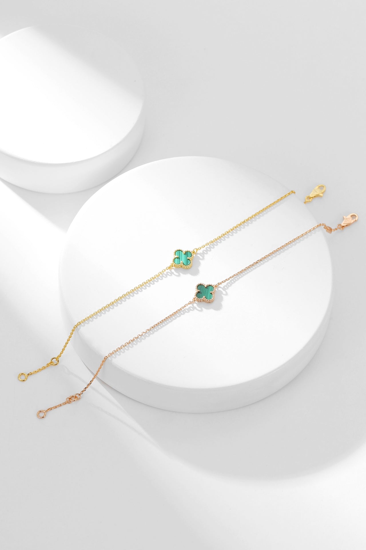 [Glow Jewelry]CLOVER BRACELET MALACHITE 1 MOTIF