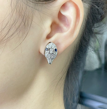 [Glow Jewelry]SERPENT DIAMOND STUD EARRINGS