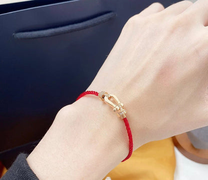 [Glow Jewelry]FORCE 10 HALF DIAMOND PINK GOLD RED CORDERI LARGE AND MEDIUM MODEL