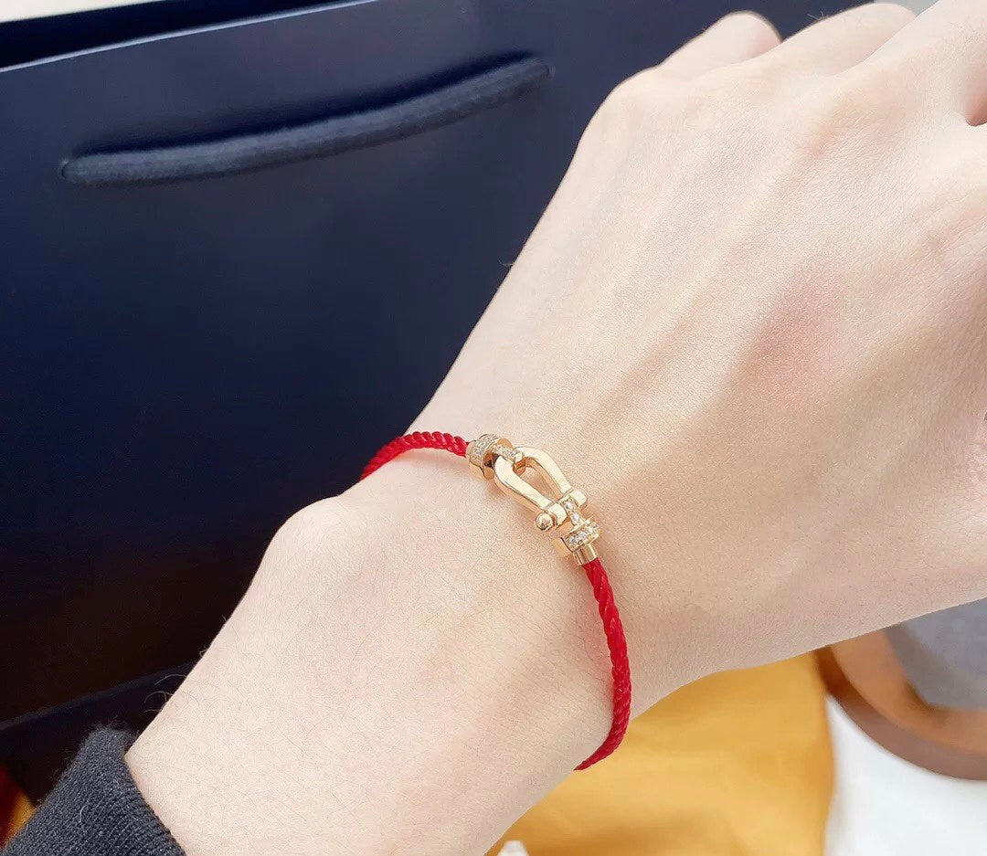 ¡®Glow Jewelry¡¯FORCE 10 HALF DIAMOND PINK GOLD RED CORDERI LARGE AND MEDIUM MODEL