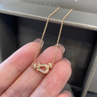 [Glow Jewelry]FORCE 10 DIAMOND PINK GOLD NECKLACE MINI MODEL