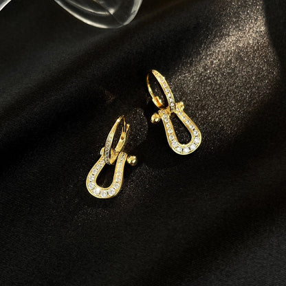 ¡®Glow Jewelry¡¯FORCE 10 FULL DIAMOND DROP EARRINGS MEDIUM MODEL