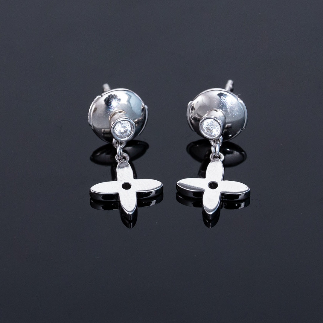 ¡®Glow Jewelry¡¯VIDYLLE SILVER DIAMOND MINI DROP EARRINGS