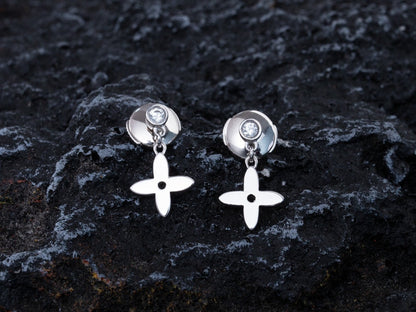 ¡®Glow Jewelry¡¯VIDYLLE SILVER DIAMOND MINI DROP EARRINGS