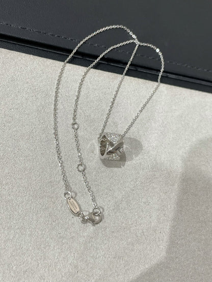 [Glow Jewelry]LIENS EVIDENCE DIAMOND PAVED NECKLACE